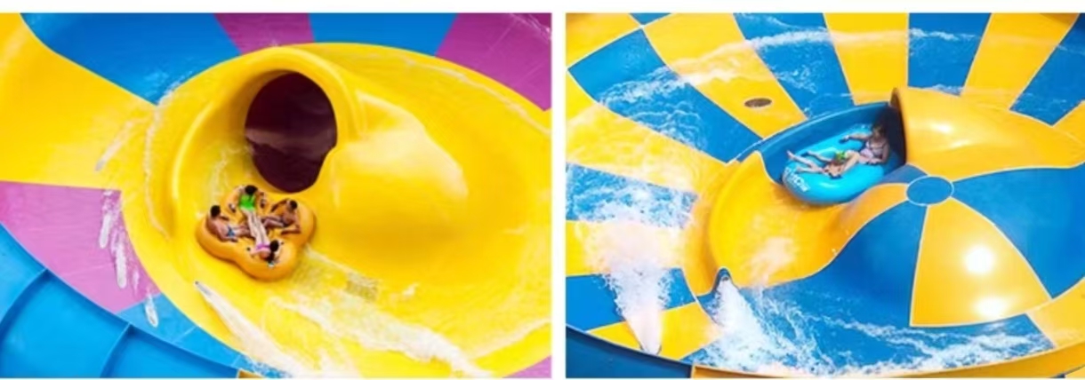 四人巨兽碗滑梯皮筏