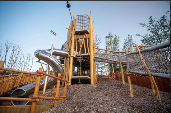 木质滑梯-专业户外无动力乐园厂家
